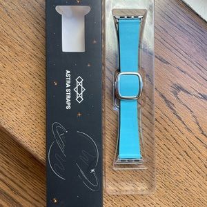 Astra Straps Apple Watch Band Diem Genuine Leather Band 30MM-40MM-41MM - In BLUE